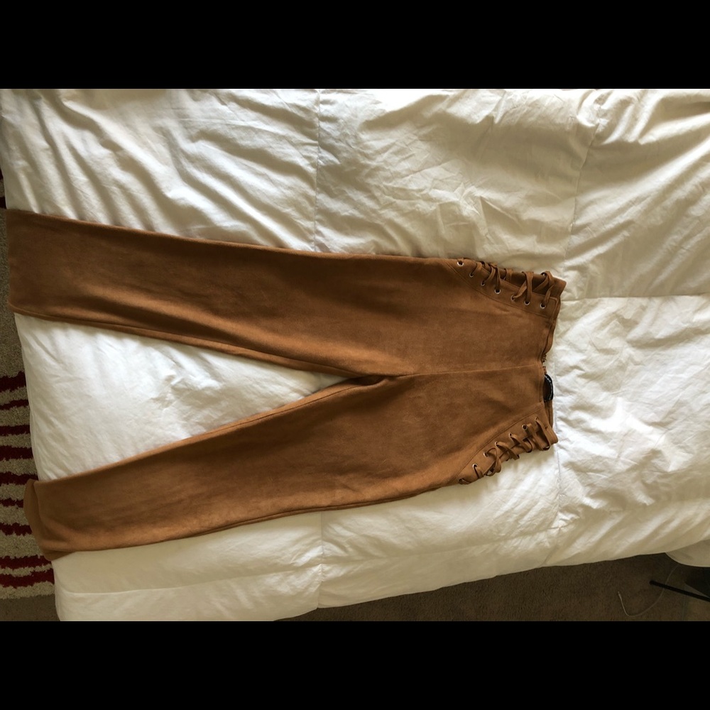 Brown high waisted leggings